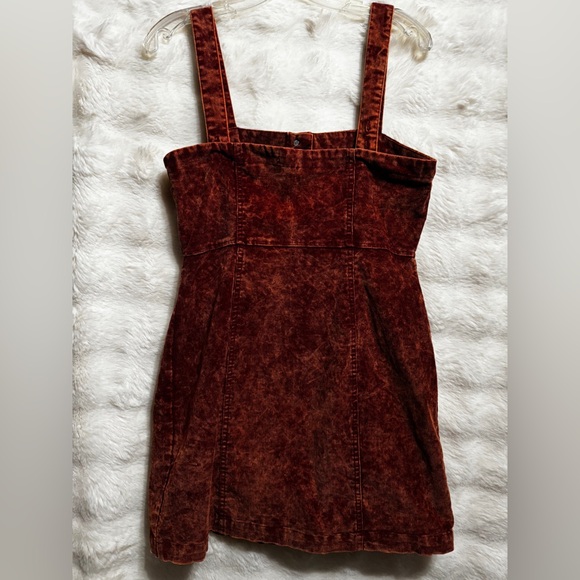 Aeropostale Rust-Brown Button Front Mini Dress - Picture 2 of 2
